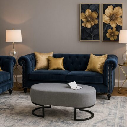 BANQUETA MOON GRIS